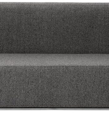 -personers Sofa Kristina Dam Modernist   Mørk Grå Uld 220 Cm