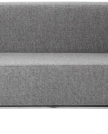 -personers Sofa Kristina Dam Modernist Lys Grå Uld 164x77x70 Cm