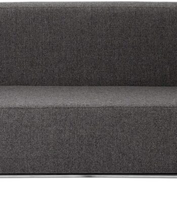 -personers Sofa Kristina Dam Modernist Mørk Grå Uld L164   D77   H70 Cm