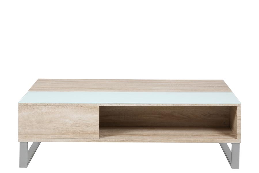 Act Nordic Azalea Sofabord Natur Hvid Træ Plads Til Opbevaring