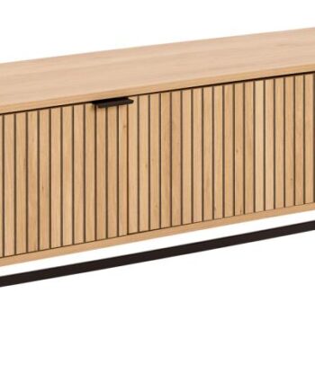 Act Nordic Jaipur Tv Bord       Låger Ru Eg Melamin Og Mat Sort Stål  176 4x40x45