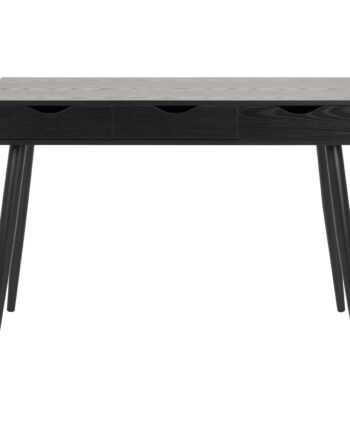 Act Nordic Neptun Skrivebord Sort Asketræsmelamin Metal       Skuffer  110x50