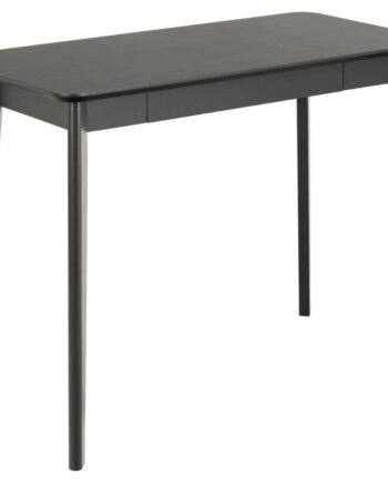 Act Nordic Roxby Skrivebord       Skuffe Mat Sort Egefiner Og Mat Sort Gummitræ  100x50x75