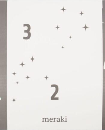 Advent Gaveæske Meraki Advent-serie Hvid Sort 31x43x8 Cm