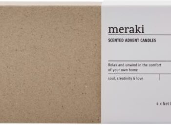Adventsduftlys Meraki Frozen Meadow   Brun Soyavoks   Glas 29ã   2ã     Cm