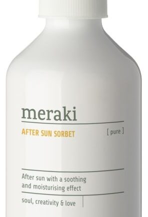 After Sun Sorbet Meraki Pure   Fløjlsblød Solpleje Med Aloe Vera  Mandelolie    -vitamin  Parfumefri Svanemærket  Asthma-allergy Nordic ø6ã 16 Cm