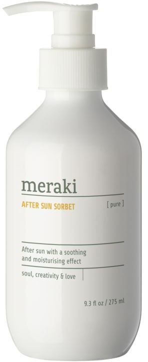 After Sun Sorbet Meraki Pure   Fløjlsblød Solpleje Med Aloe Vera  Mandelolie    -vitamin  Parfumefri Svanemærket  Asthma-allergy Nordic ø6ã 16 Cm