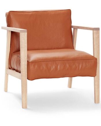 Andersen Furniture Lc1 Loungestol Hvidpigmenteret Eg Og Sevilla Cognac Læder  : Erling Christensen Møbler