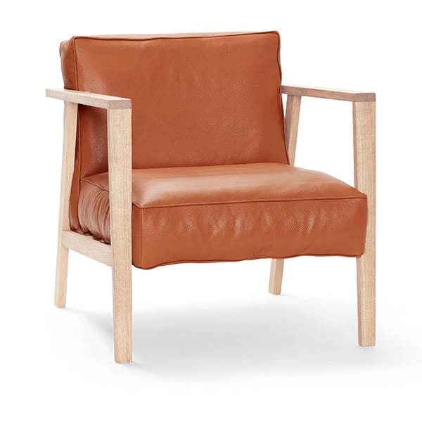 Andersen Furniture Lc1 Loungestol Hvidpigmenteret Eg Og Sevilla Cognac Læder  : Erling Christensen Møbler