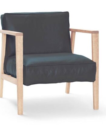 Andersen Furniture Lc1 Loungestol Hvidpigmenteret Mat Eg Og Sort Læder  : Erling Christensen Møbler