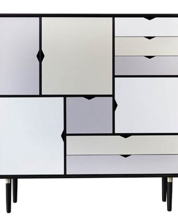 Andersen Furniture S3 Reol Farvede Fronter Sort  : Erling Christensen Møbler
