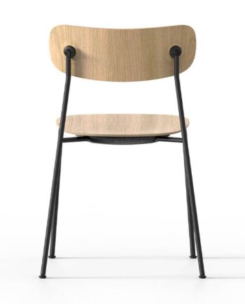 Andersen Furniture Scope Spisebordsstol Sort   Sort   Hvidpig  Mat Lak  : Erling Christensen Møbler
