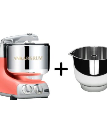 Ankarsrum Akm 6230 Køkkenmaskine   Assistent Original Piskeskål  Coral Crush