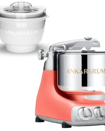 Ankarsrum Akm 6230 Røremaskine Med Ismaskine  Coral Crush