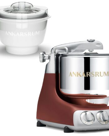 Ankarsrum Akm 6230 Røremaskine Med Ismaskine  Rustic Maroon