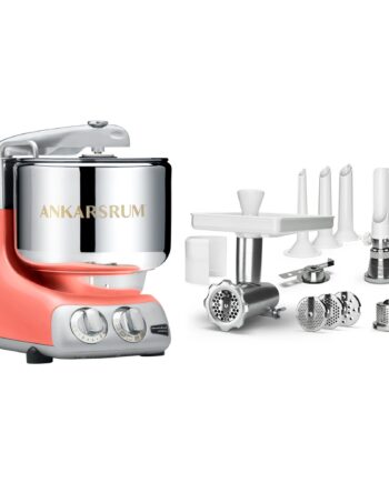 Ankarsrum Assistent Akm 6230 Røremaskine   Komplet Kødhakker  Coral Crush