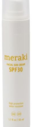 Ansigtssolcreme Meraki Facial Sun Cream Spf 30  Vandafvisende   Vegansk Med  -vitamin   Aloe Vera