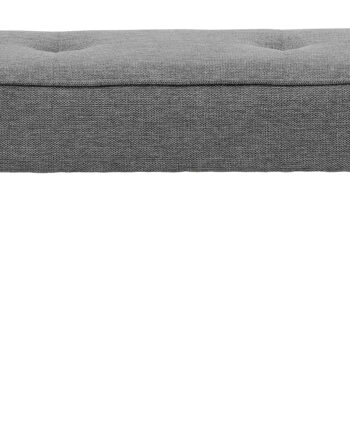 Anzac Bænk Mellemgrå Polyester Og Sort Stål  100x36