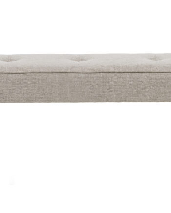 Anzac Bænk Sand Polyester Og Sort Stål  140x36
