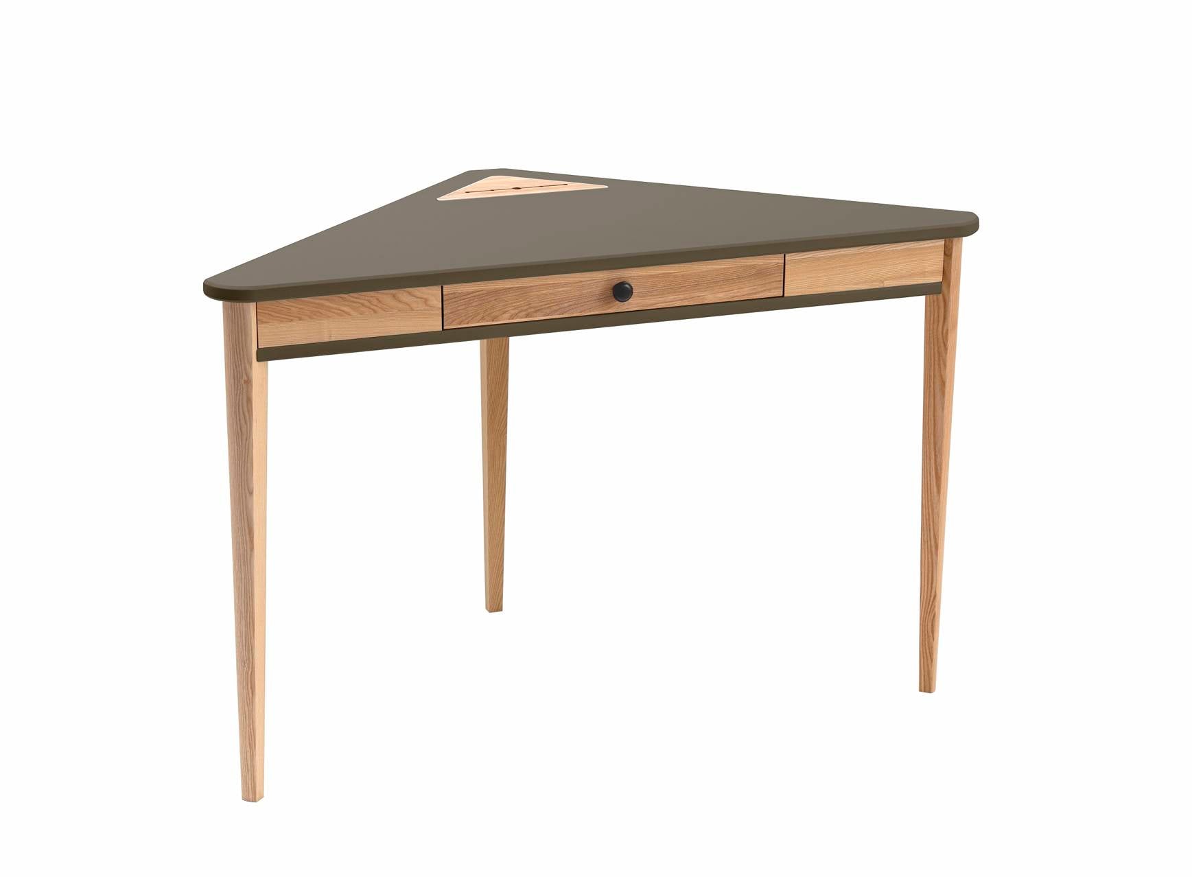 Ashme Hjørneskrivebord 114x85x85cm Brun