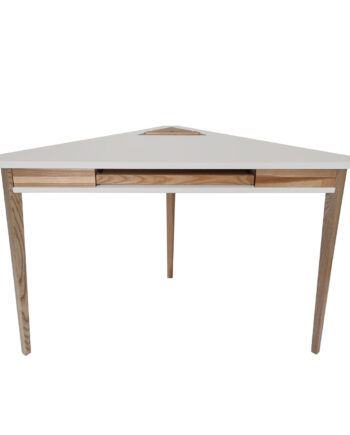 Ashme Hjørneskrivebord 114x85x85cm Lysegrå