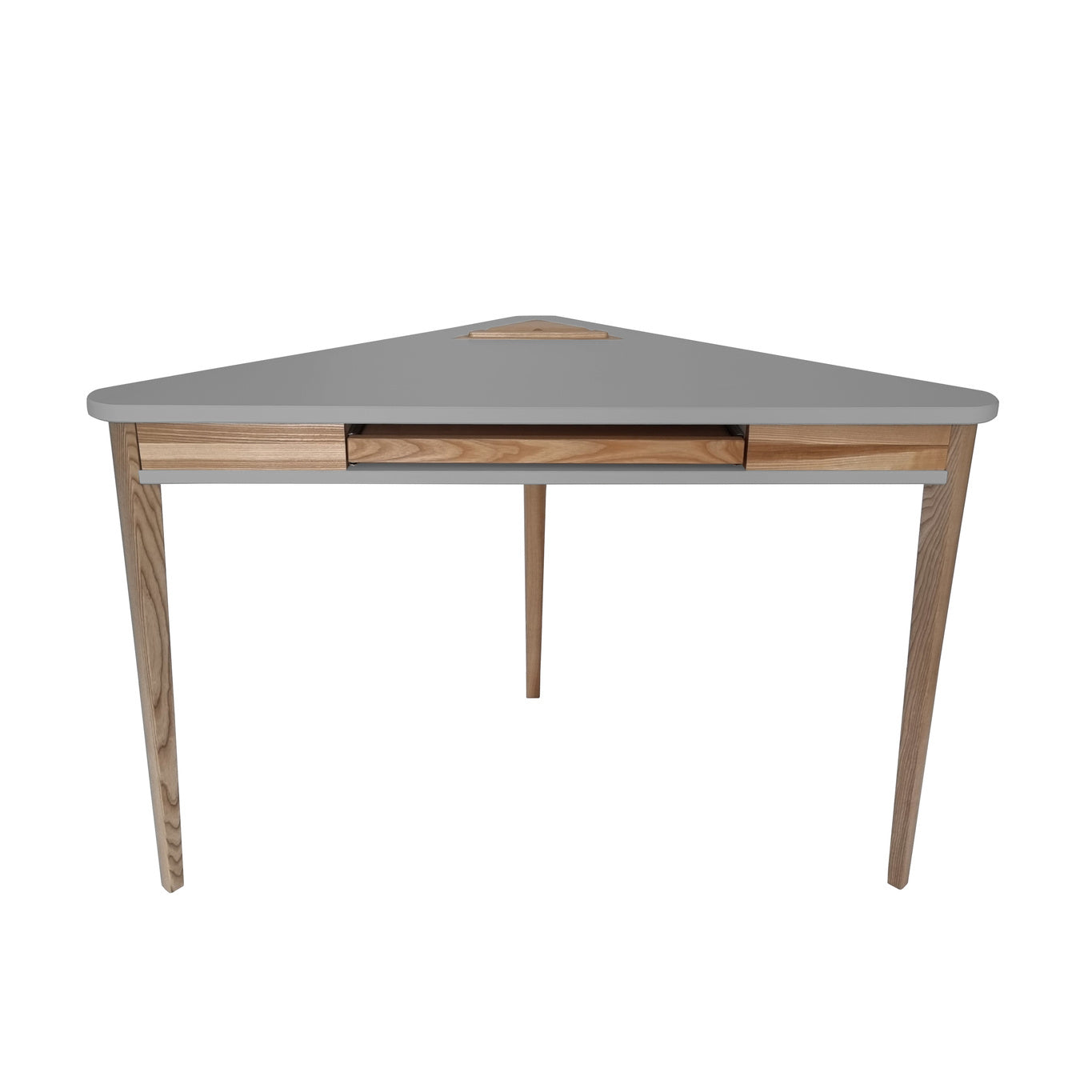 Ashme Hjørneskrivebord 114x85x85cm Mørkegrå