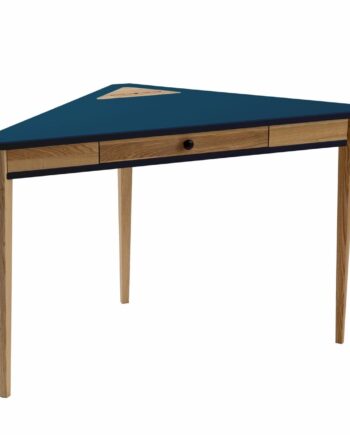 Ashme Hjørneskrivebord 114x85x85cm Petrol Blue
