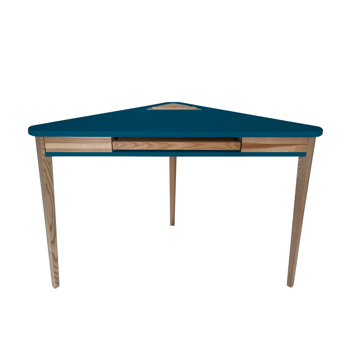 Ashme Hjørneskrivebord 114x85x85cm Petrol Blue