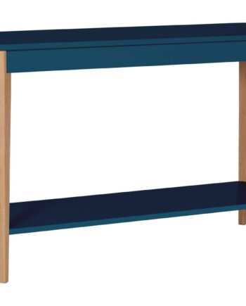 Ashme Konsolbord 105x35cm Asketræ Petrol Blue