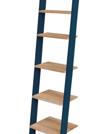 Ashme Stigehylde 45x35x180cm Asketræ Hylder   Petrol Blue