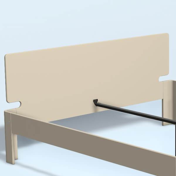 Auping Auronde Gavl Dobbeltseng Høj Model Beige 160 Cm  : Erling Christensen Møbler