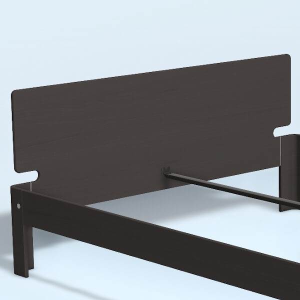 Auping Auronde Gavl Dobbeltseng Høj Model Chocolate Brown Oak 180 Cm  : Erling Christensen Møbler