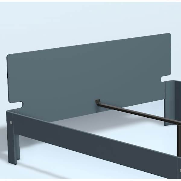 Auping Auronde Gavl Dobbeltseng Høj Model Cool Grey 180 Cm  : Erling Christensen Møbler