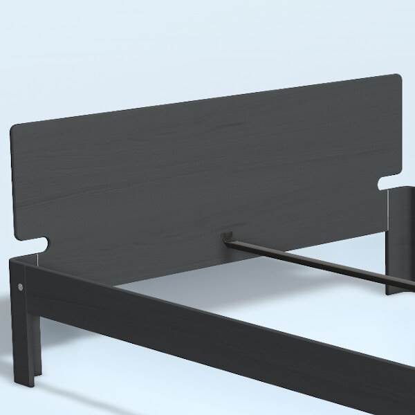 Auping Auronde Gavl Dobbeltseng Høj Model Dark Blue Oak 160 Cm  : Erling Christensen Møbler