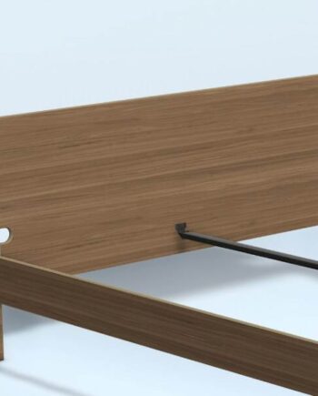 Auping Auronde Gavl Dobbeltseng Høj Model Natural Walnut 160 Cm  : Erling Christensen Møbler