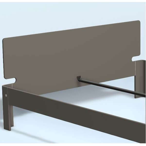 Auping Auronde Gavl Dobbeltseng Høj Model Warm Grey 200 Cm  : Erling Christensen Møbler