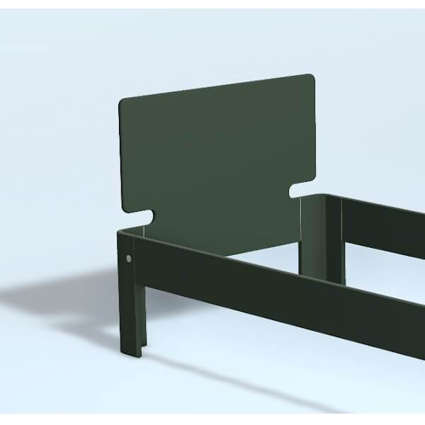 Auping Auronde Gavl Enkeltseng Høj Model Pine Green 100 Cm  : Erling Christensen Møbler