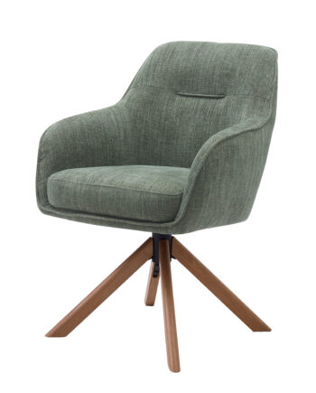 Avola Select Drejestol     Armlæn Skovgrøn Polyester Og Egetræ