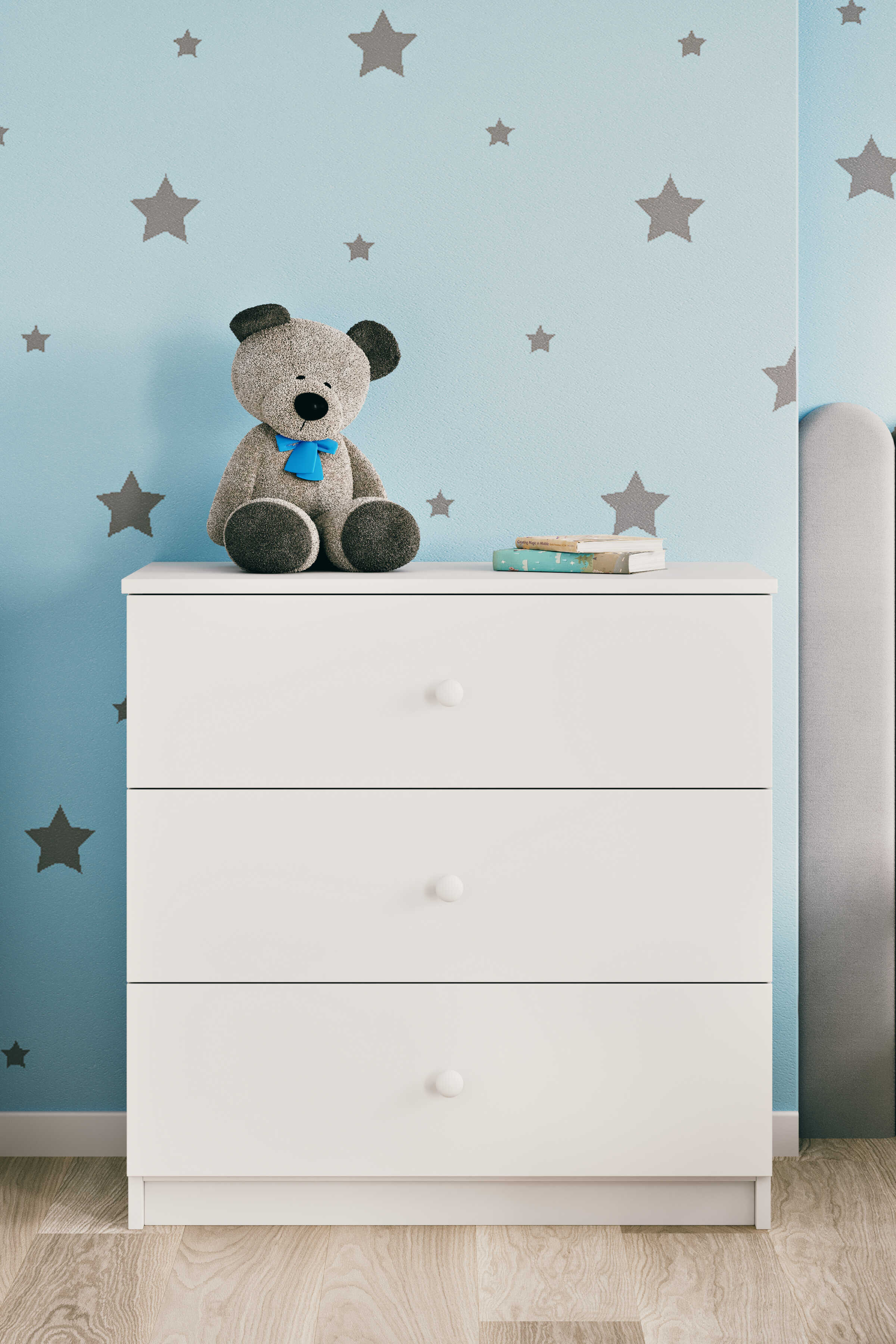 Babydreams Børnekommode       Skuffer Hvid Laminat
