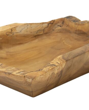 Bakke Af Teaktræ  25x19x7 Cm