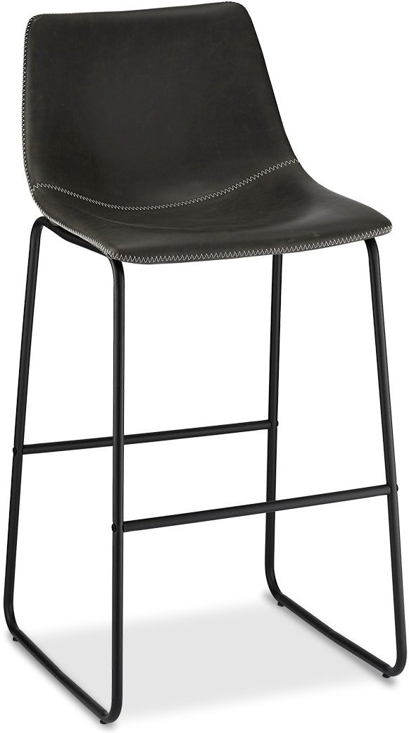 Barstol Raymond   Hallmark Kelso   Gråt Pu-læder H97ã B46ã D54 Cm