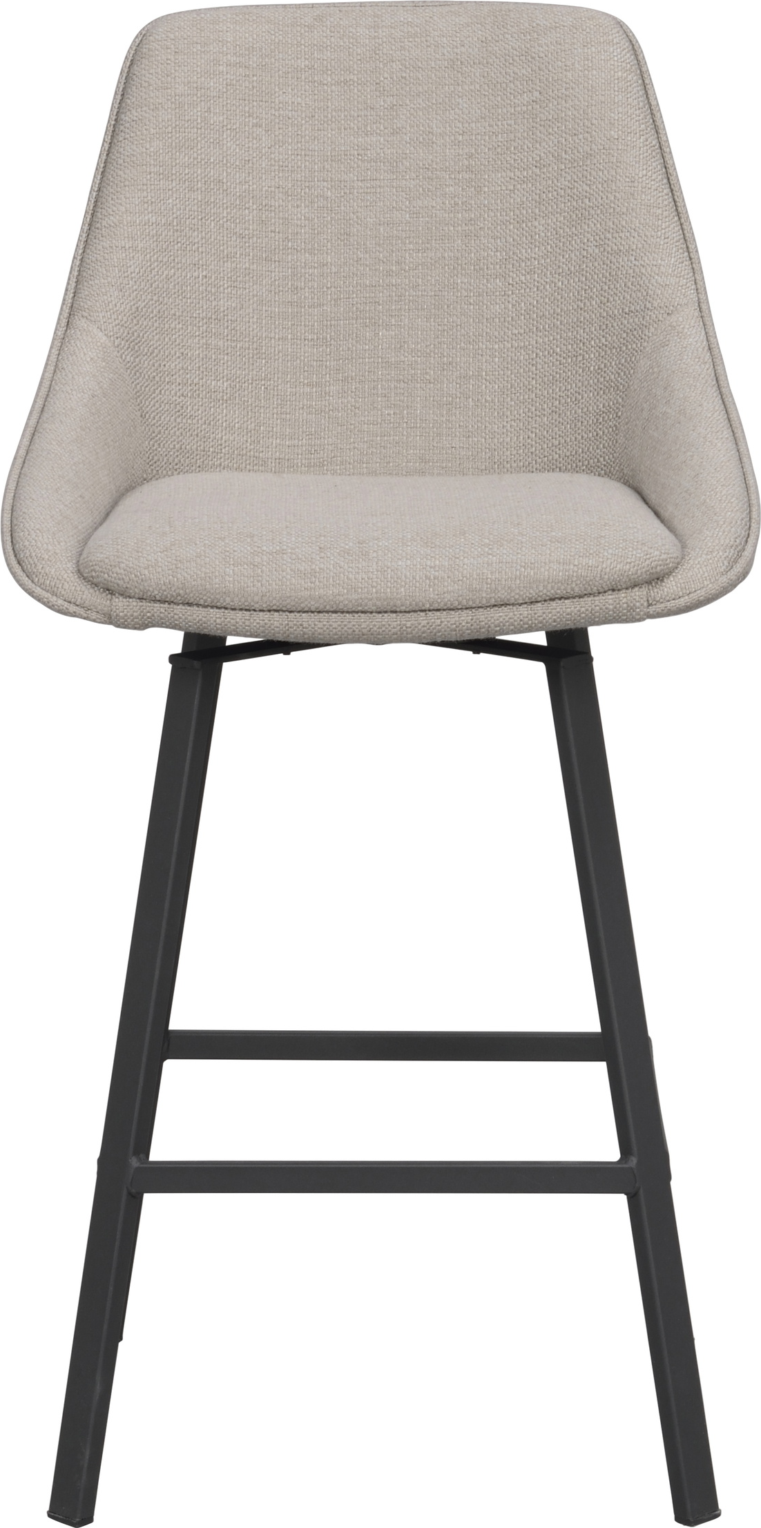 Barstol Rowico Alison  -pak Med 360 Drejefunktion  Nordisk Design   Beige Sort Stof Og Sort Metal  H96xb48xd54 Cm