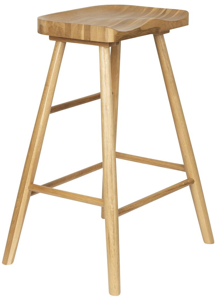 Barstol Studio White Vander Mørk Sand Egetræ H64 Cm