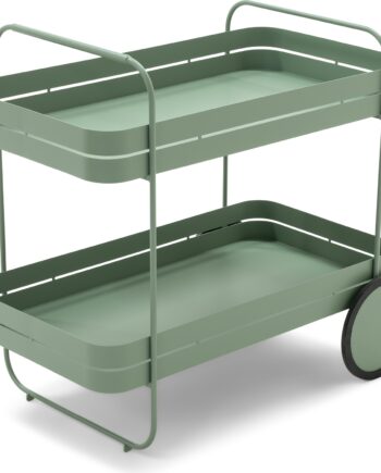 Barvogn Spinder Design Gin   Trolley Støvet Grøn Stål