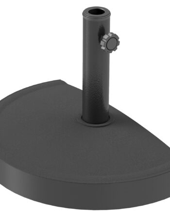 Beton Parasolfod  Halvcirkelformet Parasolholder  Parasolvægt Til Parasoller 32 38 48 Mm