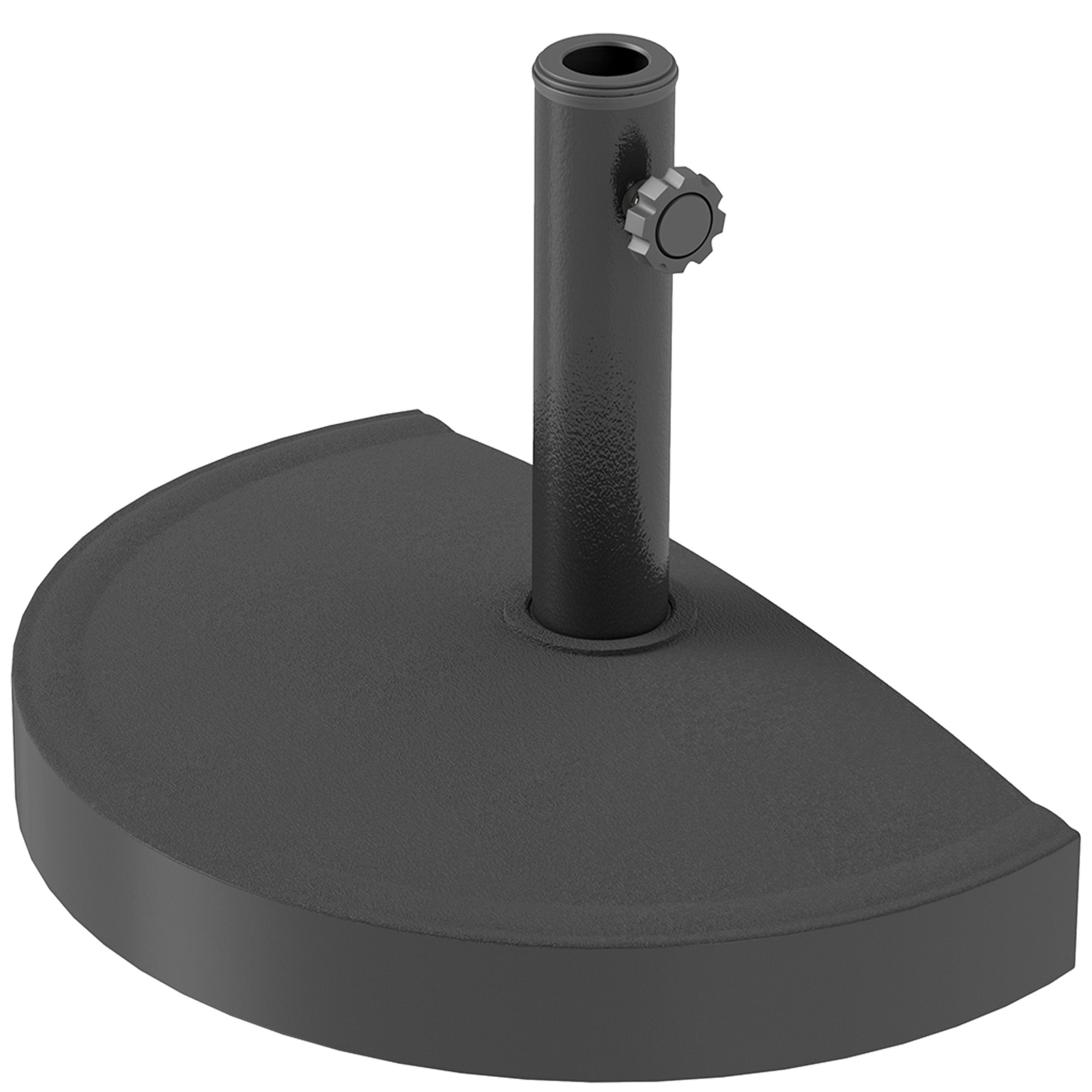 Beton Parasolfod  Halvcirkelformet Parasolholder  Parasolvægt Til Parasoller 32 38 48 Mm