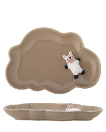 Bloomingville Mini Dolly Tallerken Til Børn Brun Stentøj