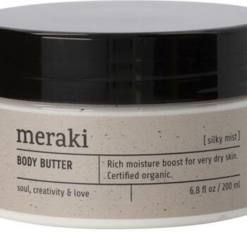Body Butter Meraki Silky Mist økologisk Certificeret Intens Fugtpleje Med Sheabutter  Aloe Vera   Plejende Olier