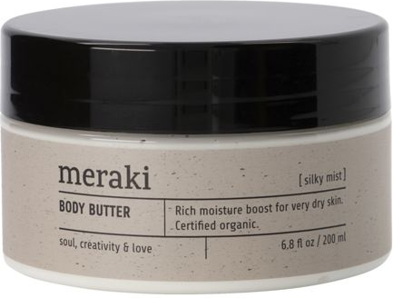 Body Butter Meraki Silky Mist økologisk Certificeret Intens Fugtpleje Med Sheabutter  Aloe Vera   Plejende Olier