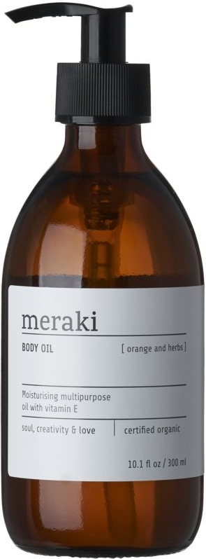 Body Oil   Kropsolie Meraki Olie-serie 300 Ml   økologisk Eco Cosmos Organic